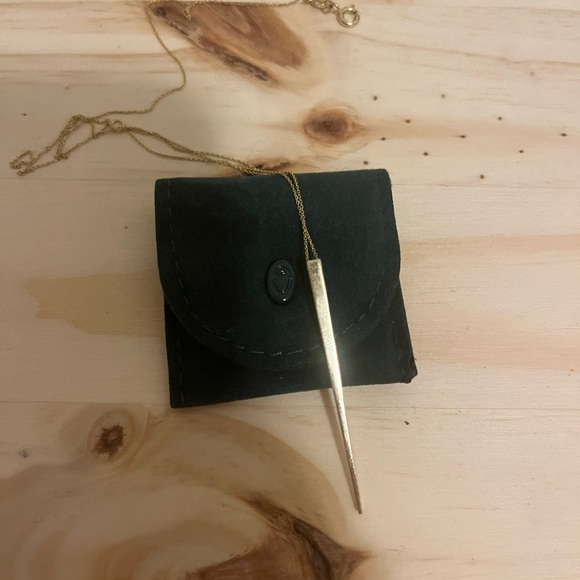 Aurate obelisk necklace 14k gold - Picture 3 of 5